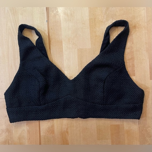Showpo. Black Textured Bralette - Picture 1 of 5